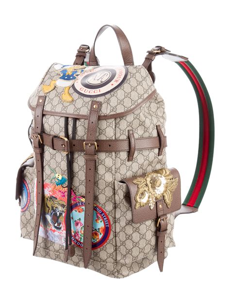 gucci soft supreme backpack|authentic Gucci backpack.